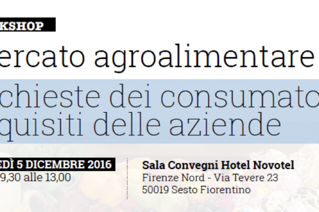 Workshop “Mercato Agroalimentare”