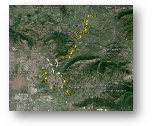 Monitoraggio ambientale Area Territoriale 2 per Italferr