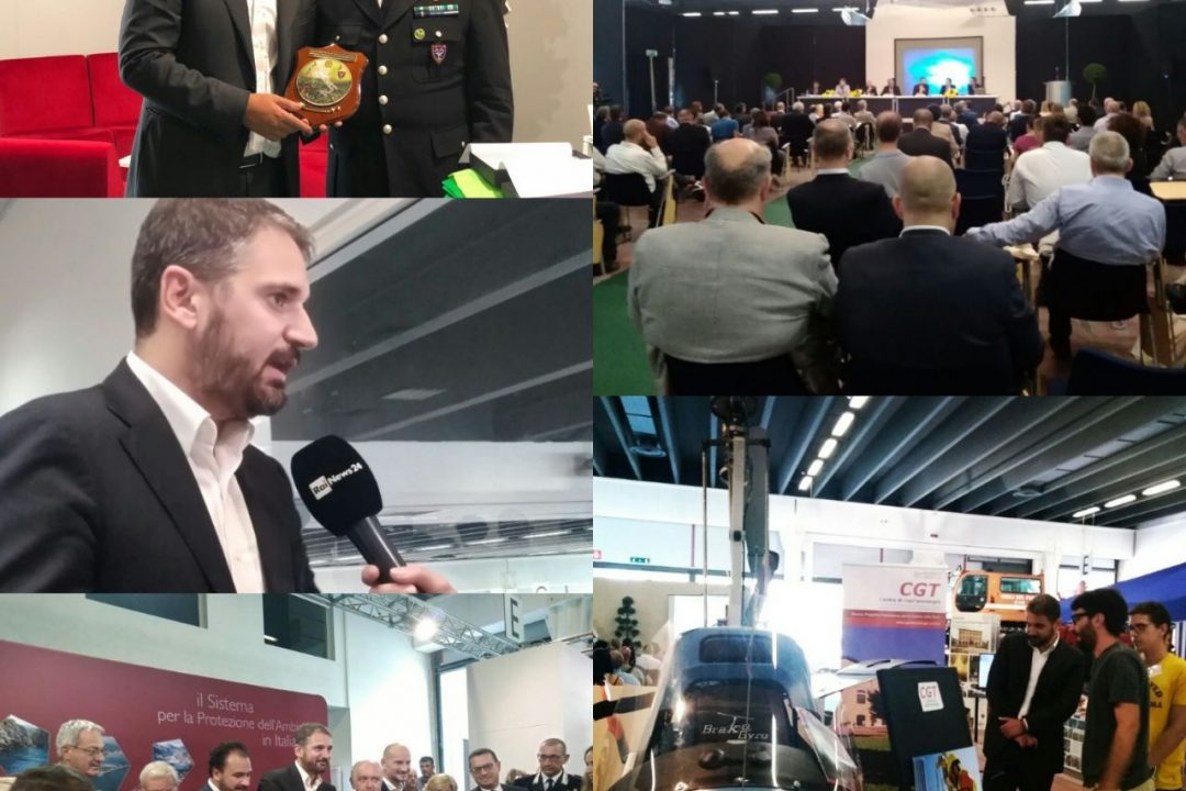Il Sottosegretario all’Ambiente, On. Salvatore Micillo, visita lo stand di ambiente spa a Remtech Expo 2018
