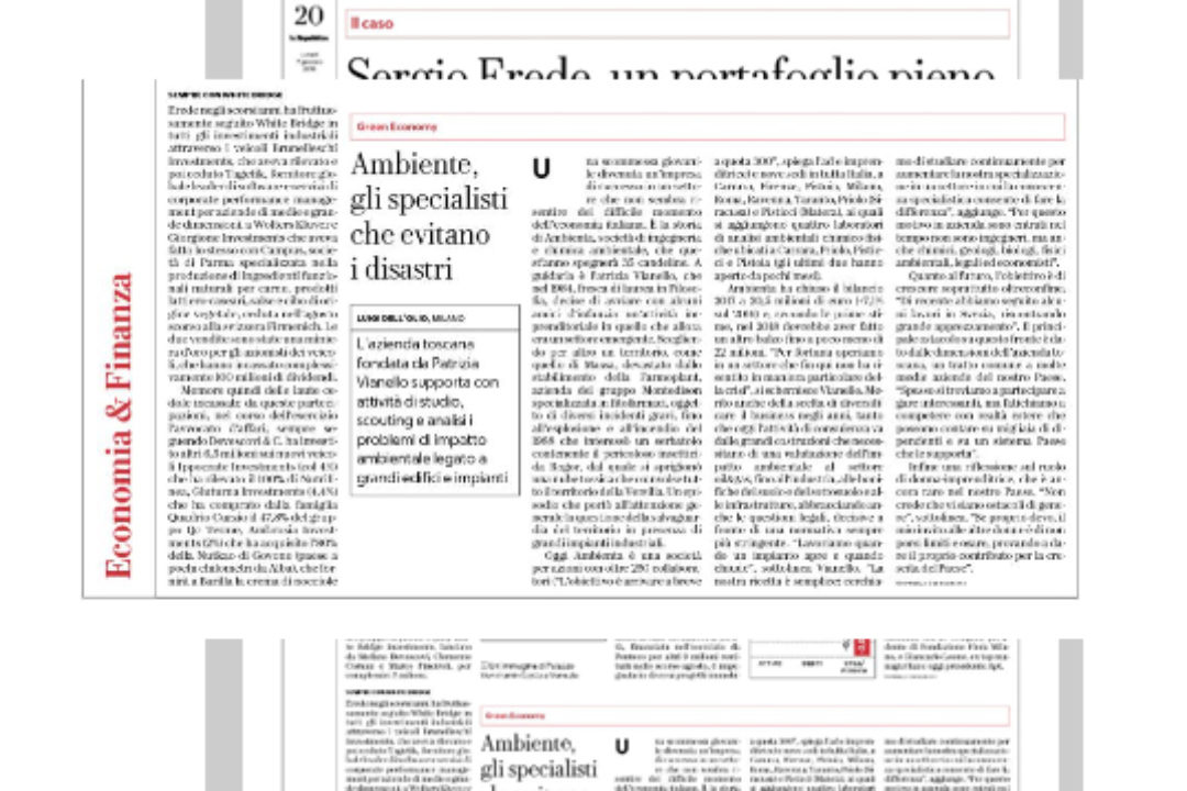 ambiente spa su La Repubblica!