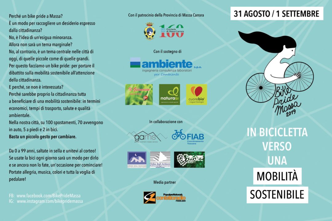 Il programma del Bike Pride di Massa