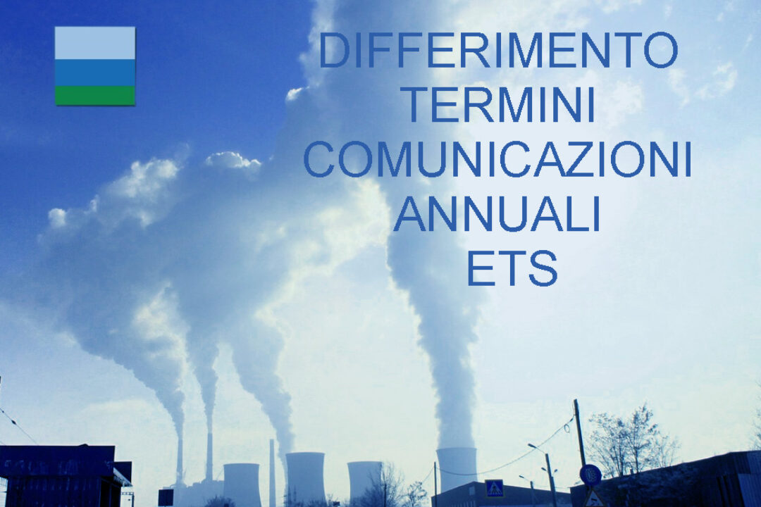 DIFFERIMENTO  TERMINI COMUNICAZIONI ANNUALI  ETS