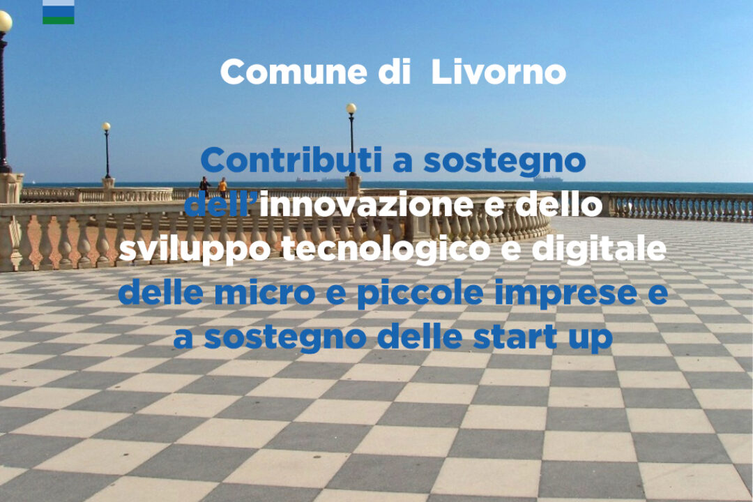 Nuovo bando del Comune di Livorno. Contributi a sostegno dell’innovazione e dello sviluppo tecnologico e digitale delle micro e piccole imprese e a sostegno delle start up giovanili