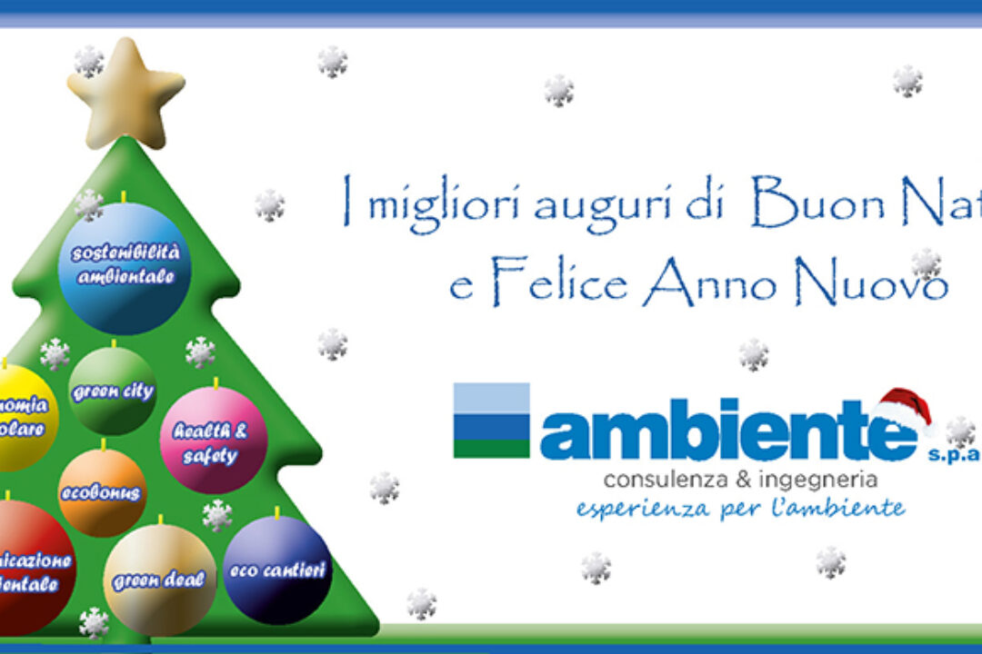I nostri migliori auguri di Buon Natale e Felice Anno Nuovo!