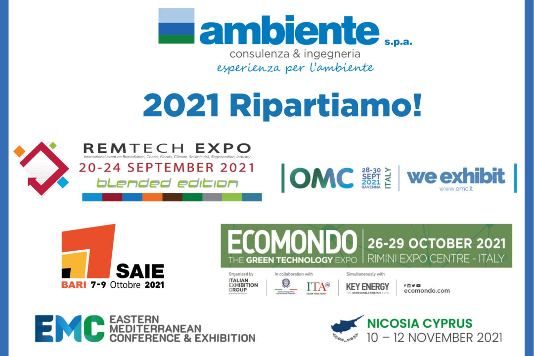 Ripartiamo! Vi aspettiamo alle più importanti  fiere di settore del 2021