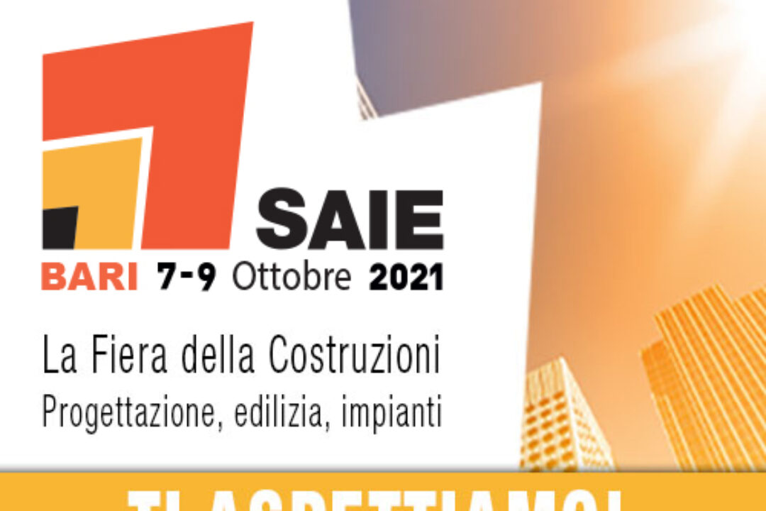 ambiente partecipa a SAIE, a Bari da oggi a sabato 9 ottobre