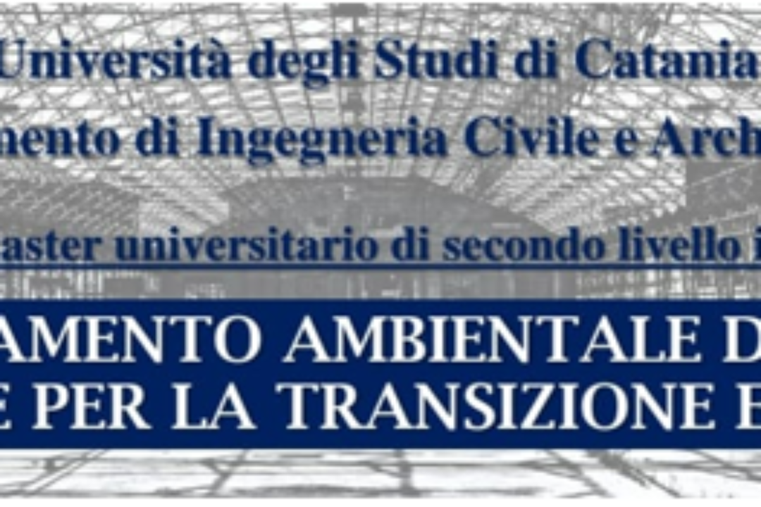 ambiente spa contribuisce al prossimo Master in Risanamento ambientale di aree inquinate per la transizione ecologica